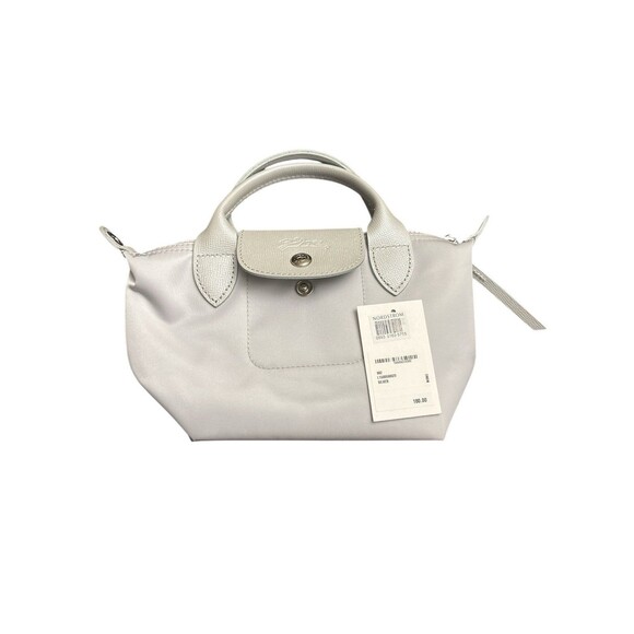 Longchamp Le Pliage XS Crossbody Bag Silver  AUTHENTIC New with tag - Picture 1 of 11